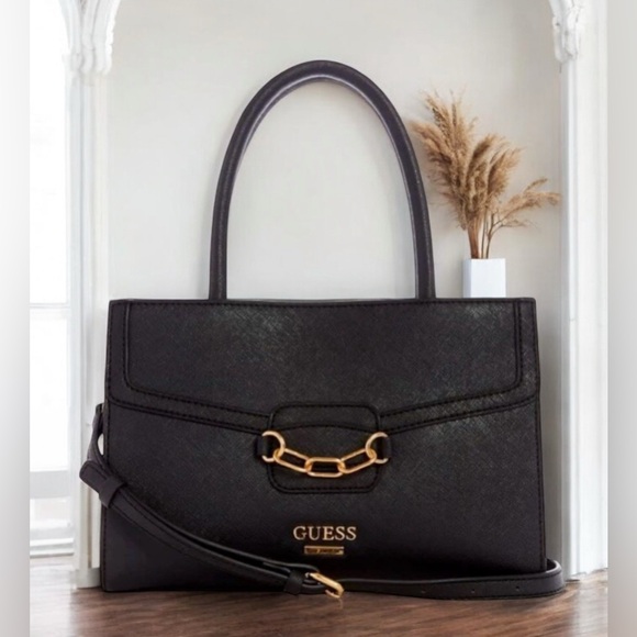 GUESS Factory Women's Kaito Satchel Black - Picture 1 of 5